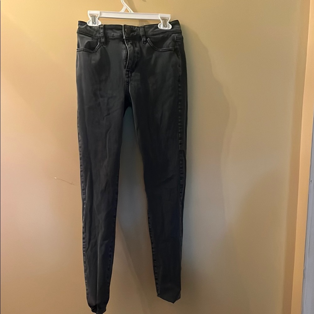 American Eagle Washed Black/Gray Jeans. Size 0 Regular